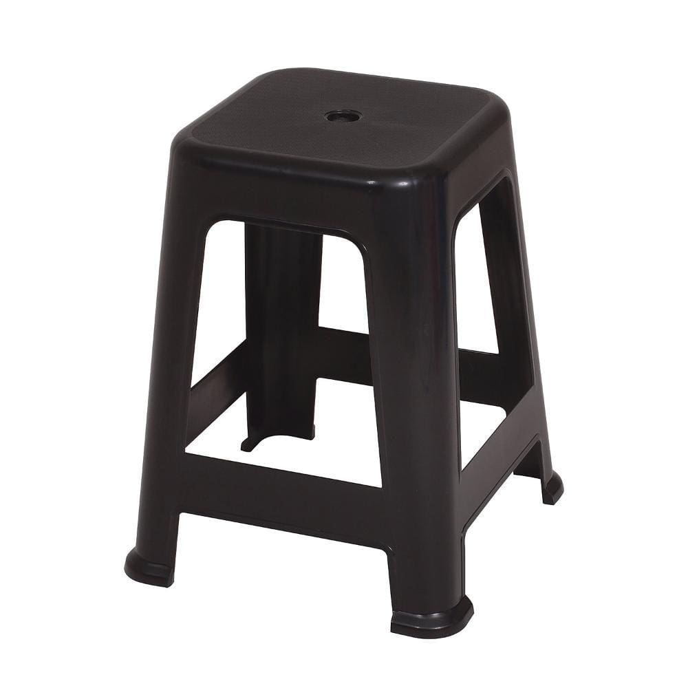 Banqueta de Plástico Empilhável Preto Mor
