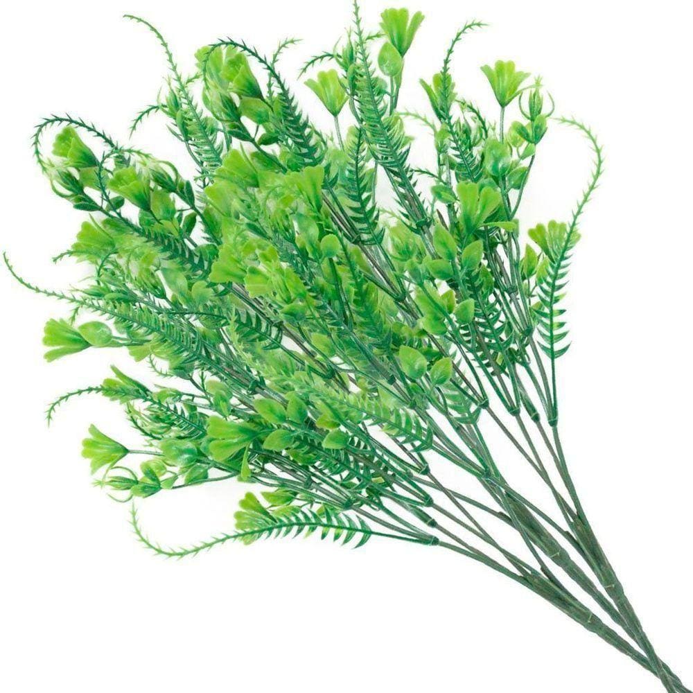 2 Ramos Decoração Arranjo Planta Artificial 5 Galhos Cada 39cm