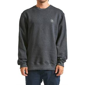 Moletom Hurley Careca Mini Icon WT24 Masculino Mescla Preto