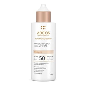Protetor Solar Facial Adcos Fluid Mineral Fps50 Tonalizante