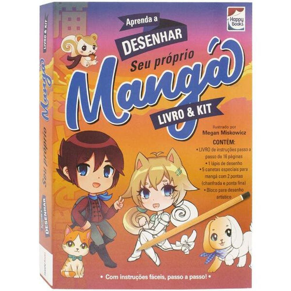 Livro &amp; Kit: Aprenda a Desenhar Mangá