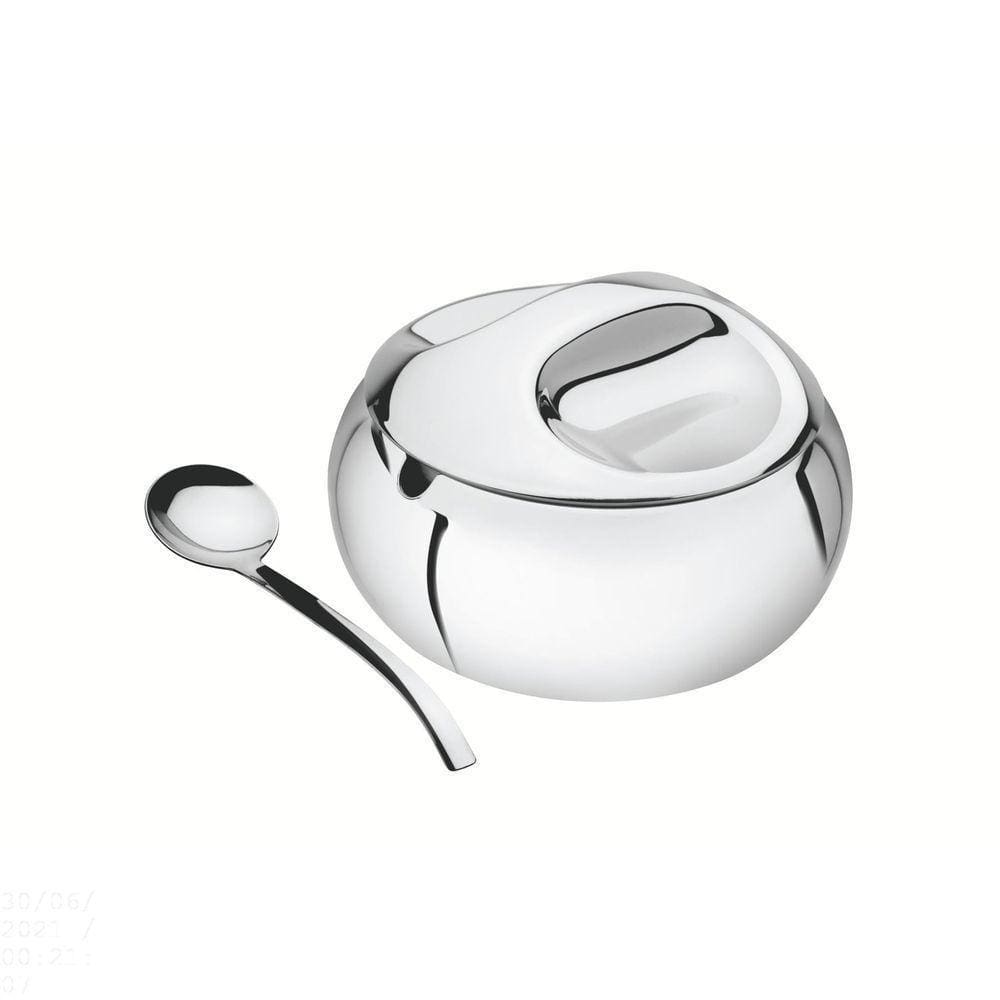 Açucareiro Tramontina Linha Chá E Café Em Aço Inox Com Colher Tramontina