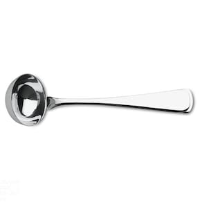 Concha Para Molho Mônaco Em Aço Inox Acabamento Alto Brilho Com Detalhes No Cabo