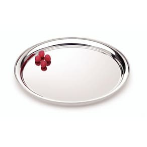 Bandeja Tramontina Service Em Aço Inox Redonda 30 Cm Tramontina