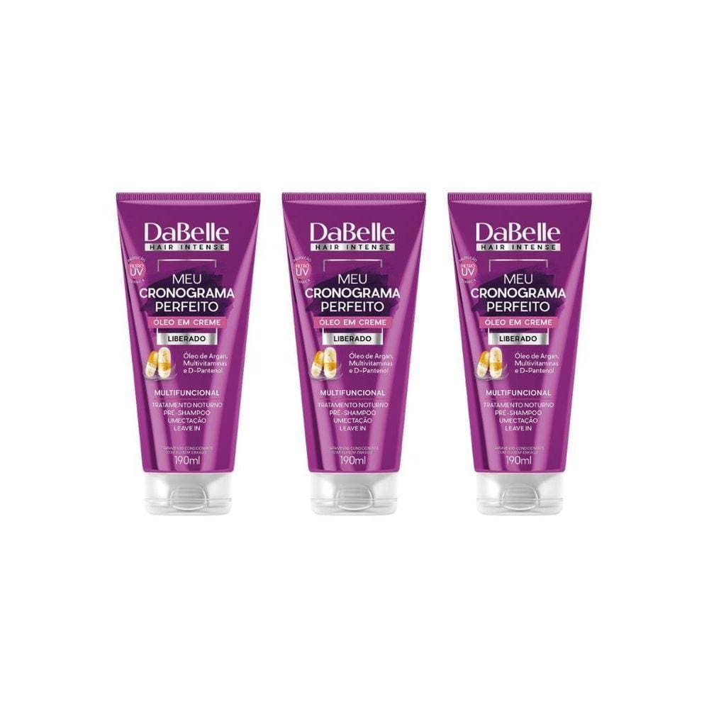 Oleo Capilar Creme Dabelle 190Ml Meu Crono Perfeit-Kit C/3Un