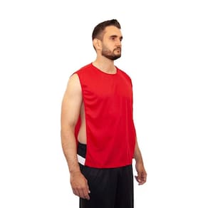 Colete Futebol para treino Liso Poliéster Vermelho