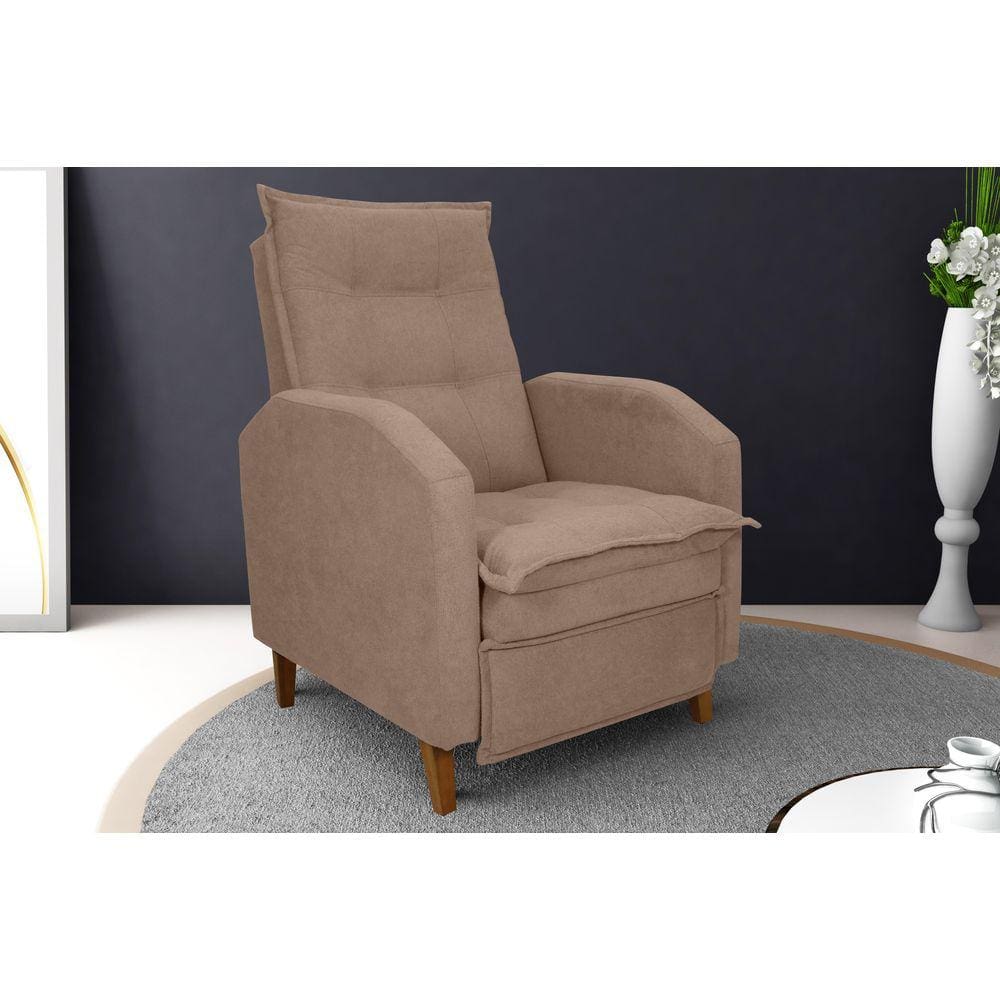Poltrona Reclinável MX65 Yaris Boucle Marrom F498 - Matrix