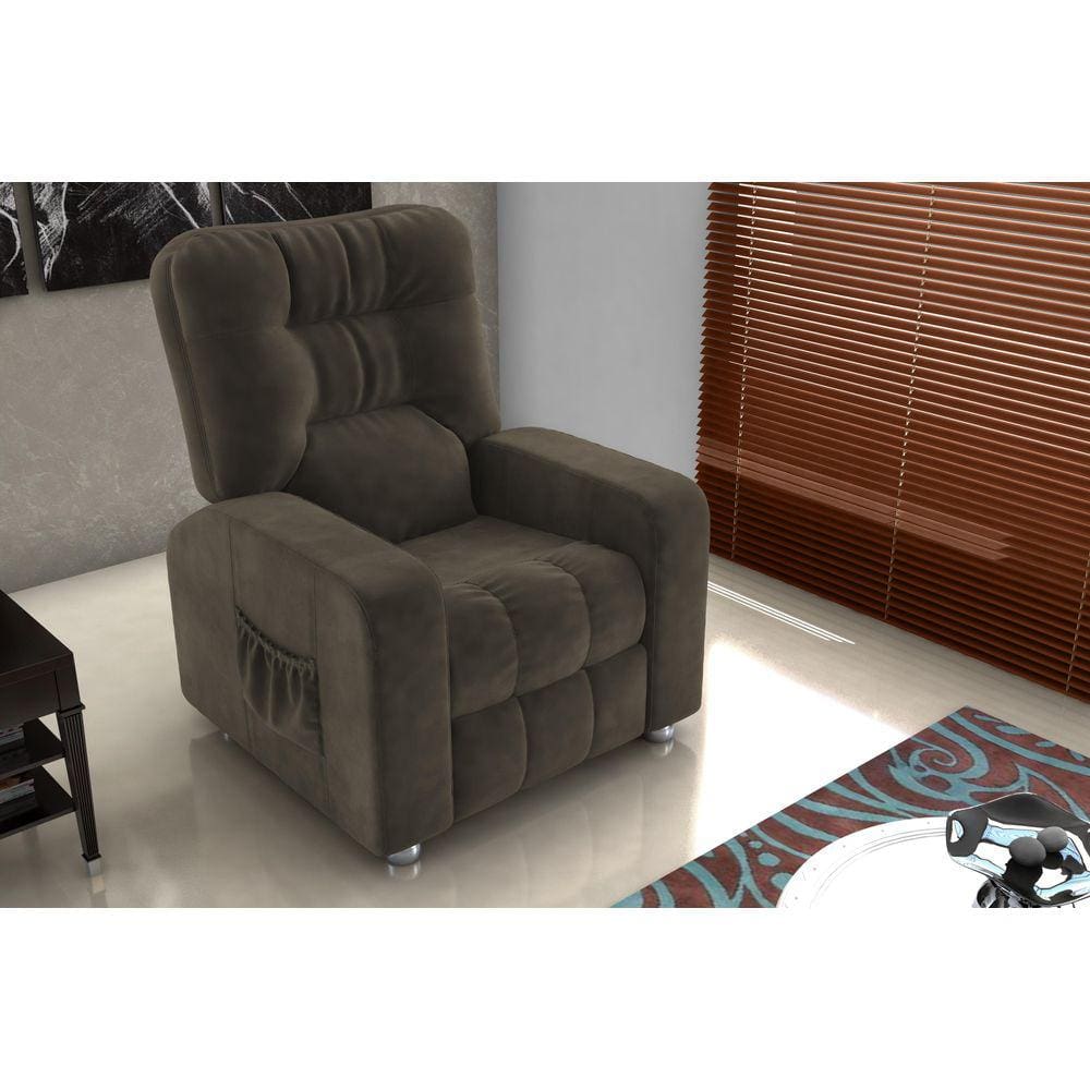 Poltrona Reclínavel MX7 Azera Masserati Marrom E405 - Matrix