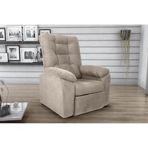 Poltrona Reclinável MX61 Onix Suede Bege B251- Matrix