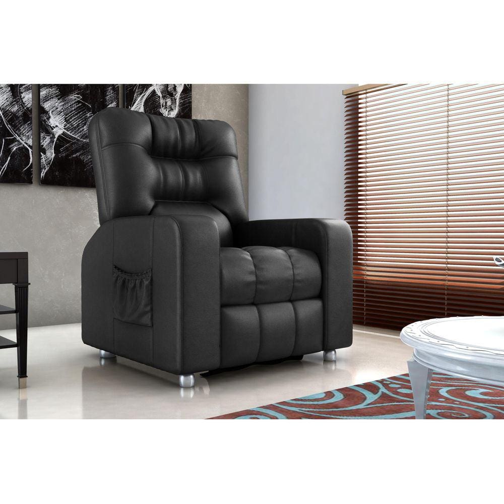 Poltrona Reclínavel MX7 Azera Corano Preto F281 - Matrix
