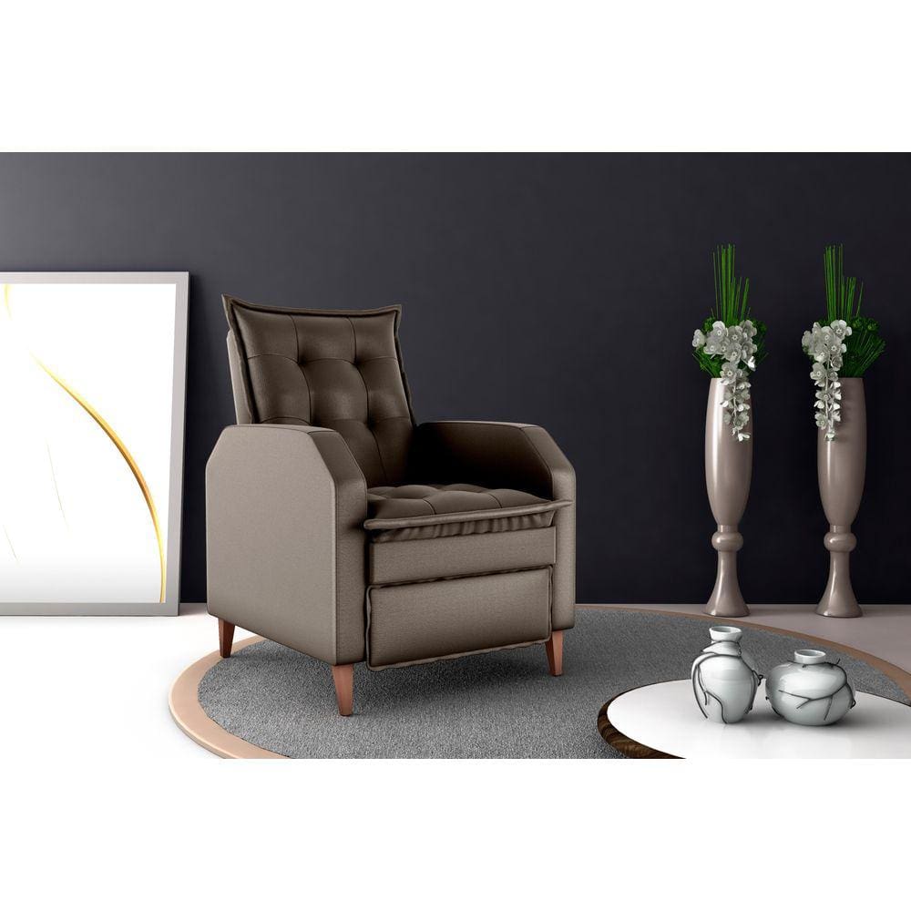 Poltrona Reclinável MX65 Yaris Turkey Marrom F444 - Matrix