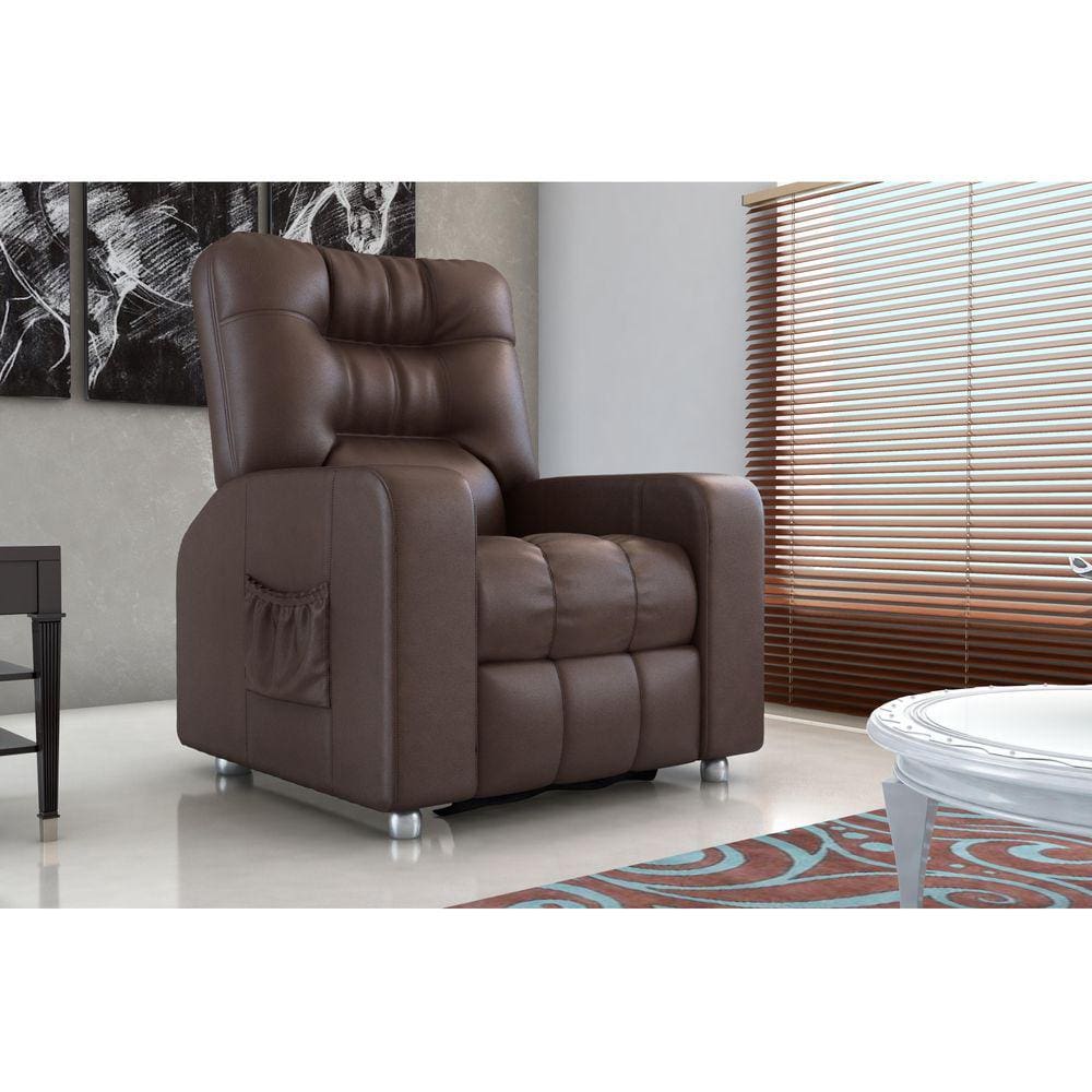 Poltrona Reclínavel MX7 Azera Corano Marrom F289 - Matrix