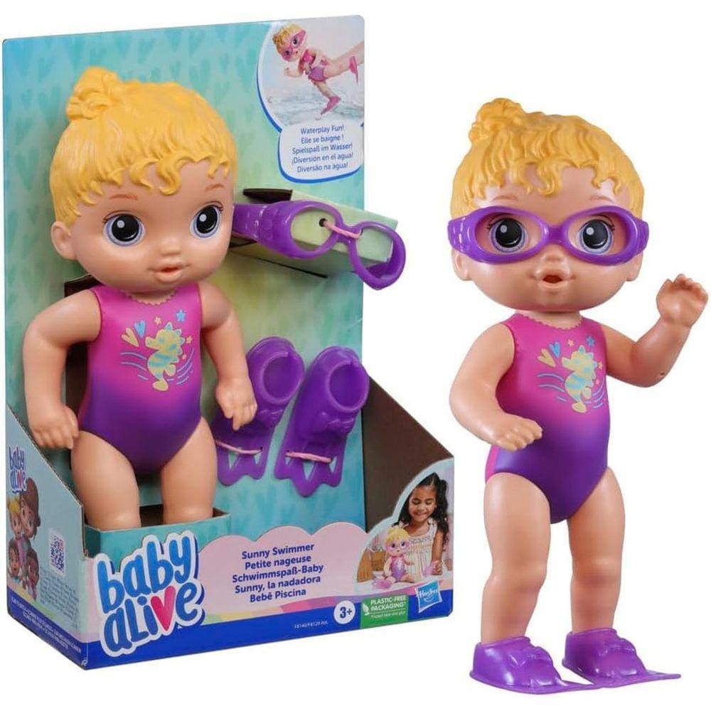 Baby Alive Boneca Nadadora Loira - Hasbro F8140