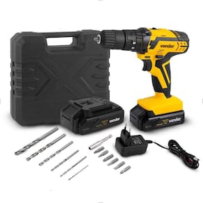 Furadeira Parafusadeira Pfv012I 2 Baterias+Acessórios Vonder