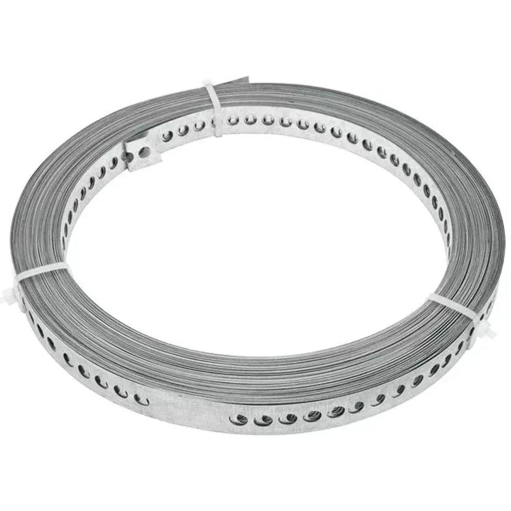 Fita Cinta De Aço Perfurada 17mm x 10m x 0,4mm Ancora