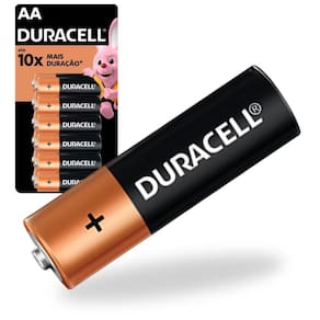 Pilhas alcalina AA 12 unidades Duracell