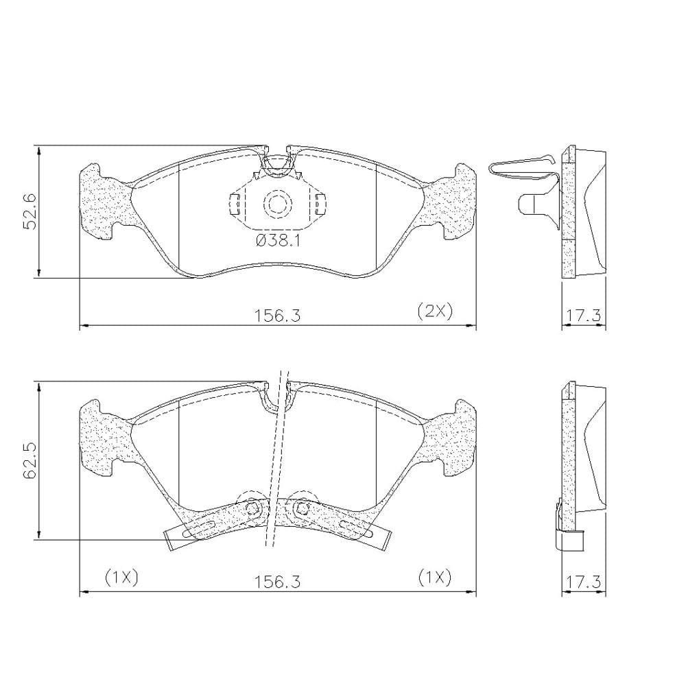 Pastilha De Freio Lonaflex Meriva/Zafira - P-77