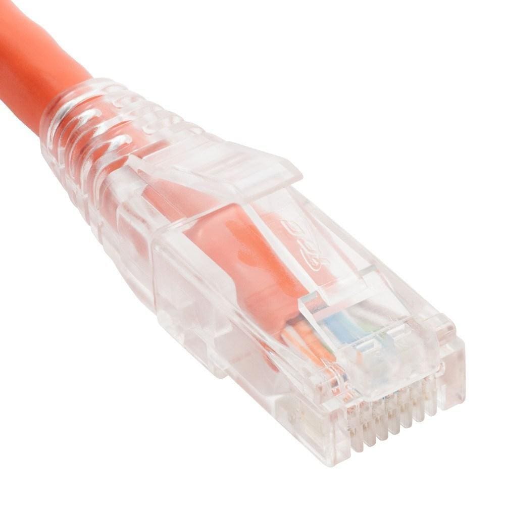 Patch Cord Cat6 Clear Boot 7` Laranja