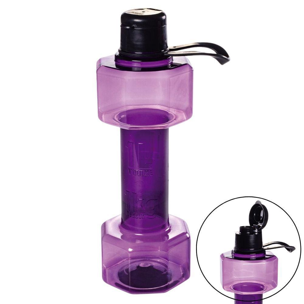 Garrafa fitness halter rosa 1 litro Plasutil ref. 16247