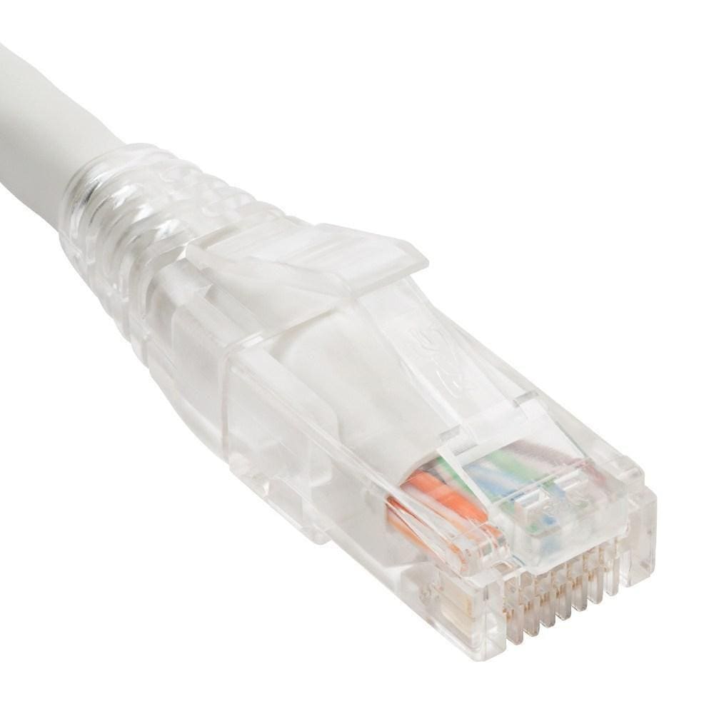 Cordão De Remendo Cat6, Bota Transparente, 3`, Branca