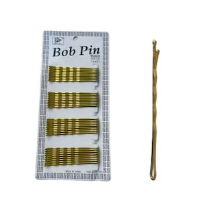Kit Grampo Para Cabelo Dourada 5Cm Com 36 Unidades