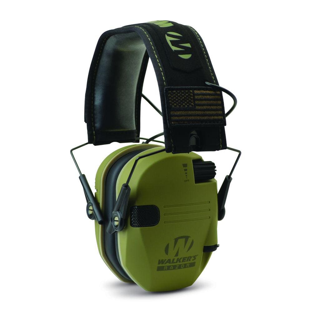 Fones de ouvido Walkers Game Ear Razor Patriot OD Green