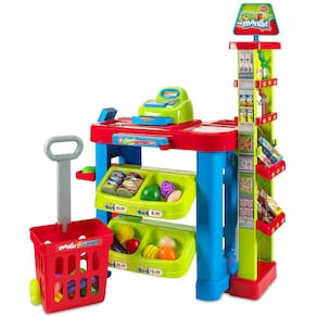 Supermercado infantil Playset MedCa Creative Time com carrinho de compras