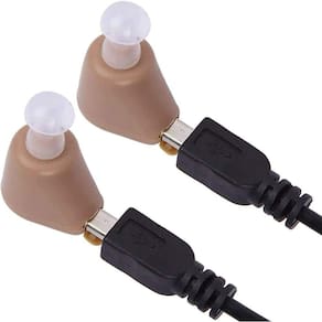 Conjunto de amplificadores auditivos - Mini ITE Recarregável