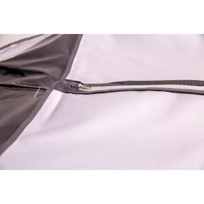Capa Protetora Para Roupas Sociais e Casacos Vizapi Exclusive 150x55cm Branco Cinza