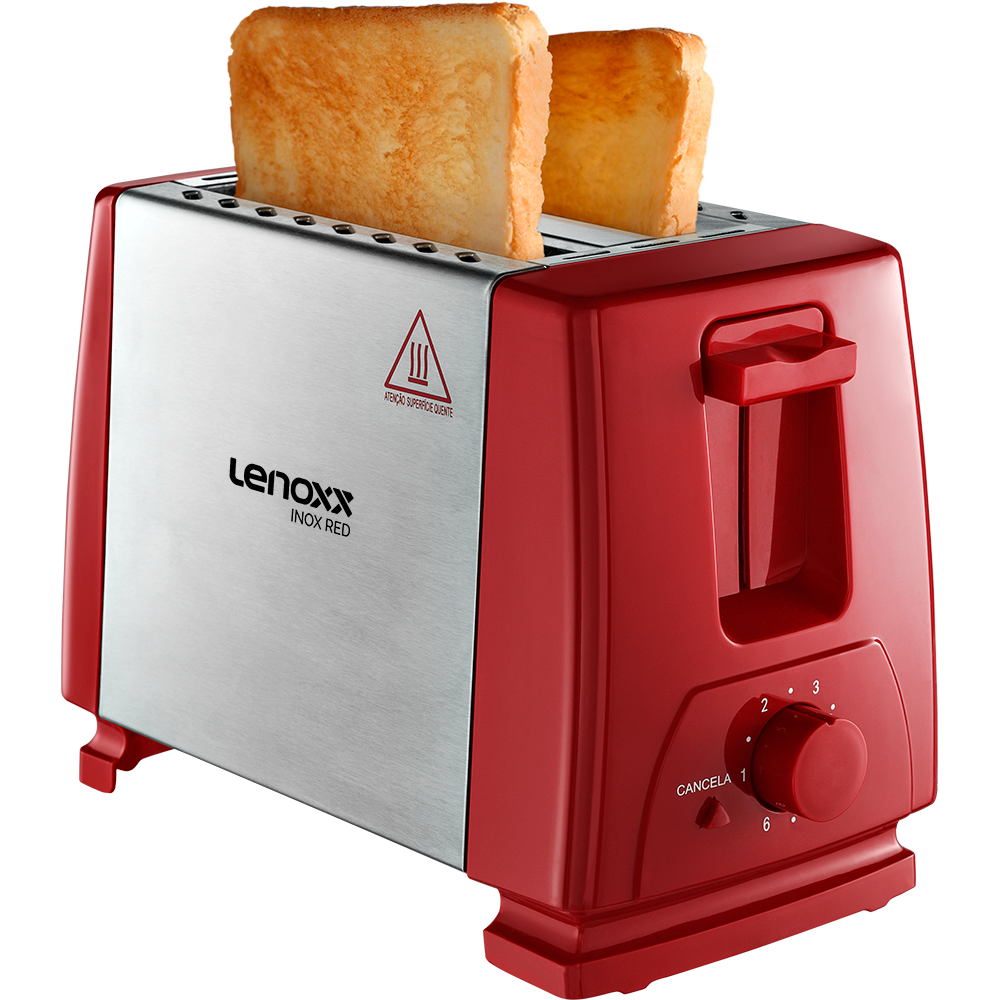 Torradeira Inox Red PTR203 - Lenoxx