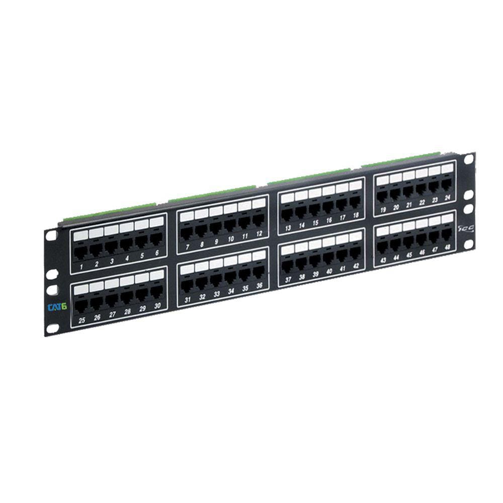 Painel De Conexão, Cat 6, 48 Portas, 2 Rms