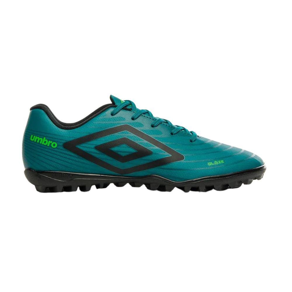 Chuteira Umbro Glaze Society Masculina Alexandrite Preto Verde