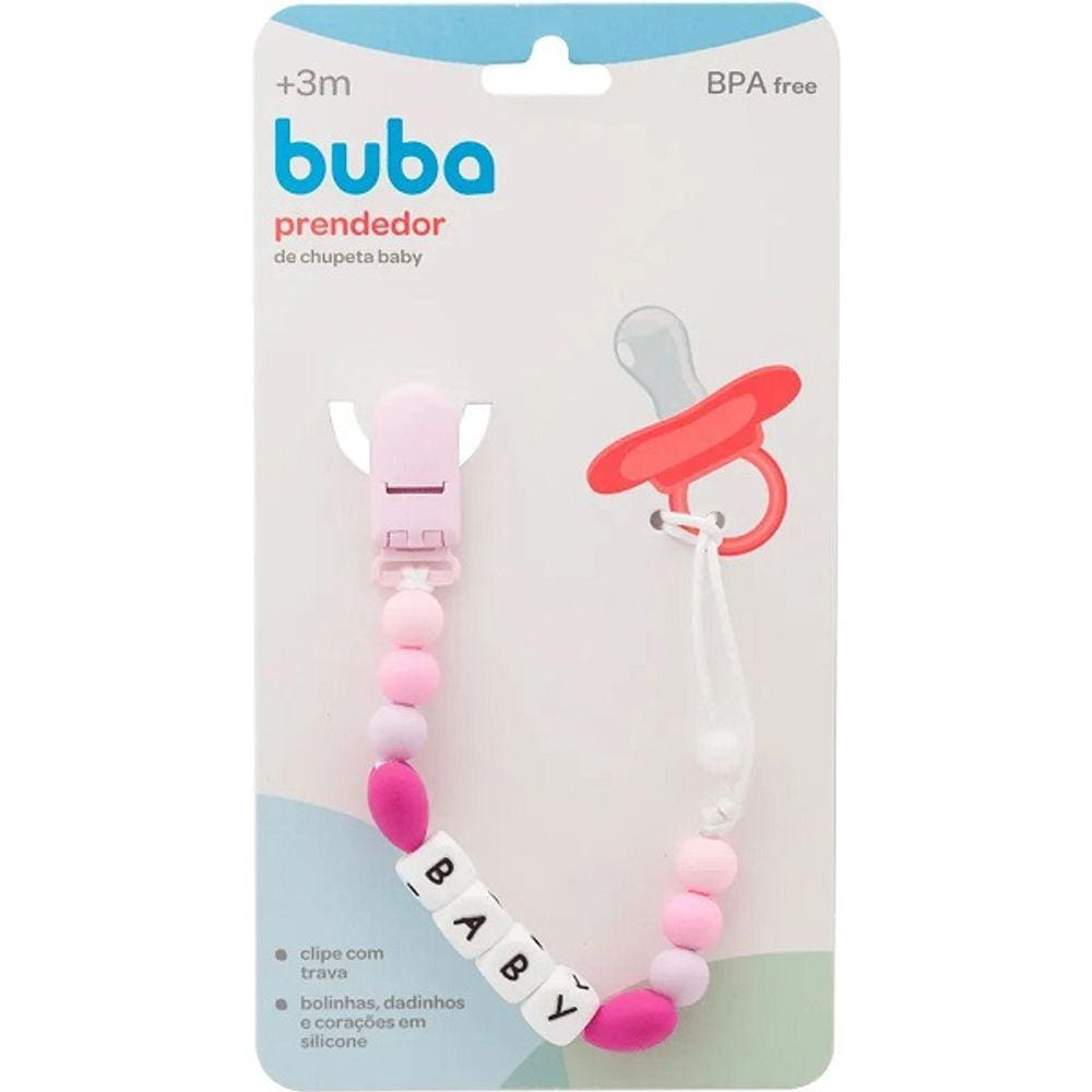 Prendedor de Chupeta em Silicone Buba