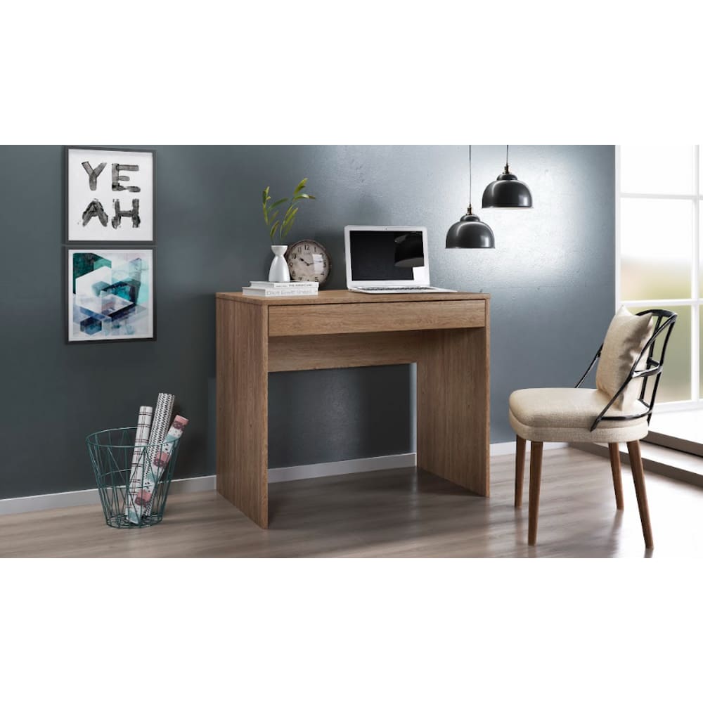 Escrivaninha Facility 1 Gaveta 29200 Nogal Touch Demóbile - LBMSHOP