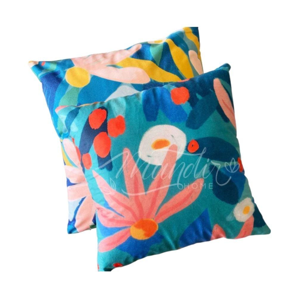 Capa de almofada Combo X2 Inspiration em couro pêssego 45x45cm