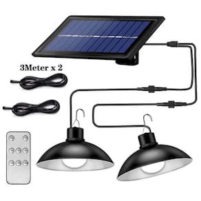 Lâmpada solar Rondon de cabeça dupla com bateria de 5500mAh IP65