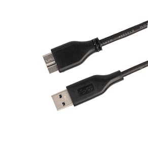Cabo de disco rígido externo USB 3.0 A para Micro B de 20 cm
