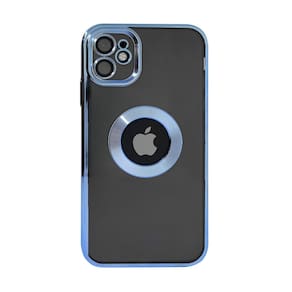 Capa de telefone em liga metálica azul genérica para  11