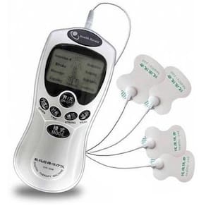 Massageador e estimulador eletrofísico com 4 eletrodos