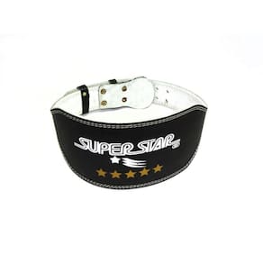 Cinto de levantamento de peso Super Star Size M reforçado com couro Supp