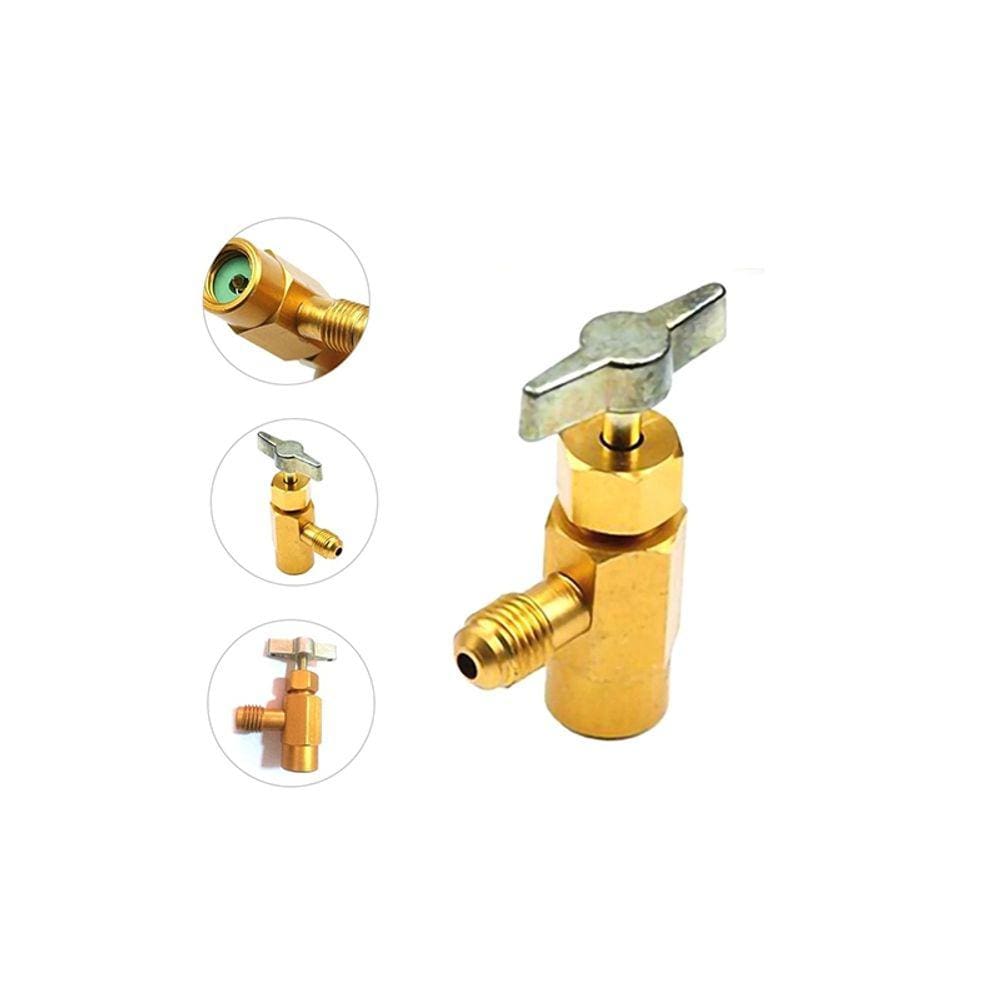 Chave de carregamento para carga de válvula de lata de gás refrigerante R134a R410