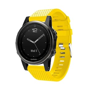 Pulseira de silicone para  Fenix 5S 6S GPS - 20mm - amarela