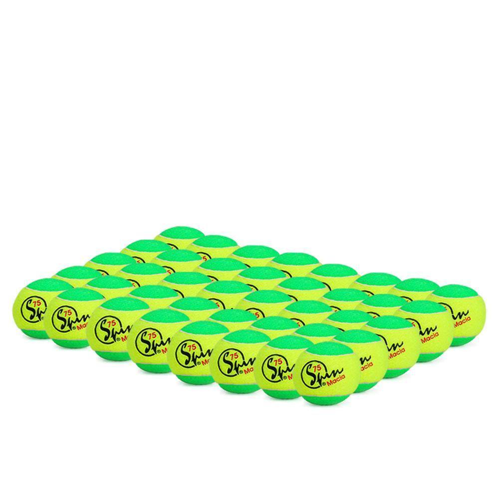 Bola de Tênis Spin 75 Verde Pacote com 40 Unidades - Estagio 1