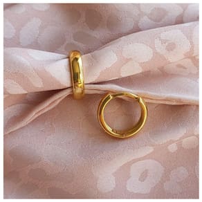 Anel banhado a prata 925 em ouro 18k com 11 mm de largura para homens e mulheres