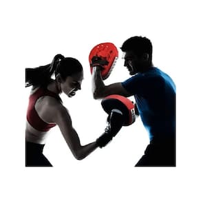 Luvas de boxe Kicks Knocks Karate Cushion Punching Red