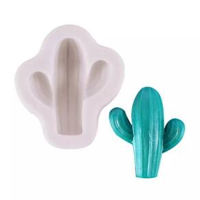 Molde de silicone para assar em forma de cacto para doces, bolos, chocolate