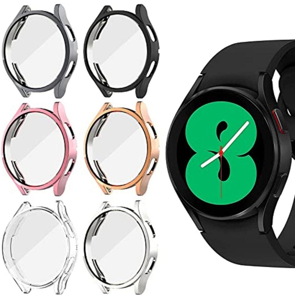 Protetor de capa para Galaxy Watch 5 de vidro transparente de 40 mm