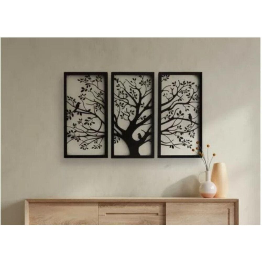 Placa decorativa Artesanal Life em madeira MDF 3mm