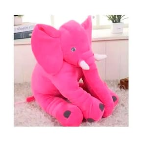 Almofada de pelúcia Elephant Fuchsia 50x20cm