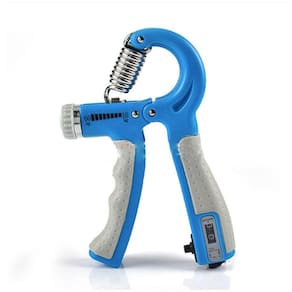 Exercitador de fitness Hand Grip ajustável de 5 a 60 kg azul para adultos
